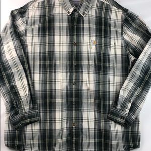 CARHARTT Men’s Plaid Button-Up 2XL Relaxed L/S